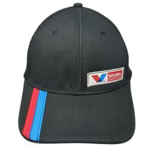 tsmgi Trucker Hat Black Red Blue One Size Valvoline Mesh Snapback Racing Stripes